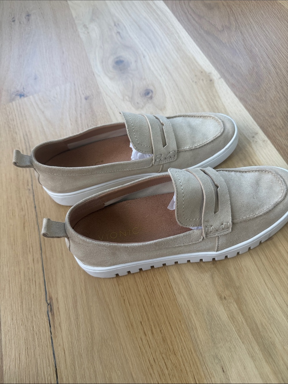 Vionic Uptown Loafer Gold Metallic Suede Slip-on Loafer Women's Size 7.5 - Picture 5 of 7